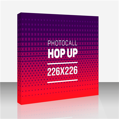 Imprimir Photocall Hop Up 226 x 226 cm