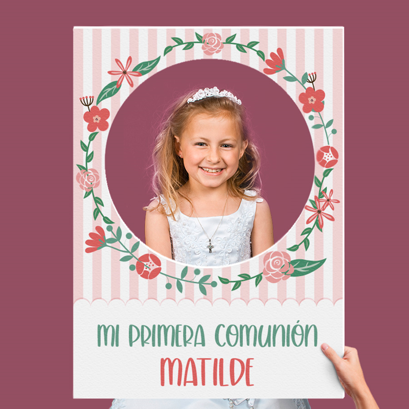Photocall comunión niña - Personaliza y Regala