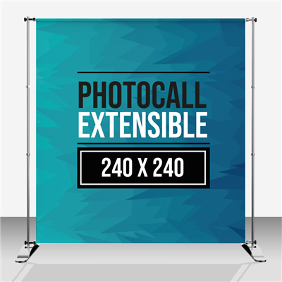 Imprimir Photocall Extensible 240 x 240 cm