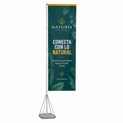Imprimir Bandera con mástil telescópico