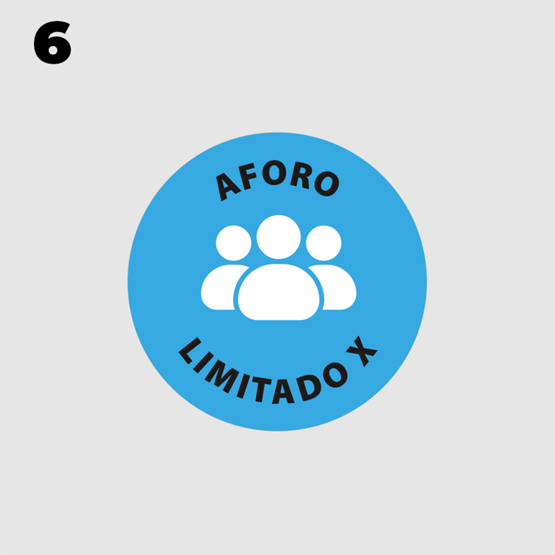 Vinilos Informativos Aforo Limitado Envio Rapido
