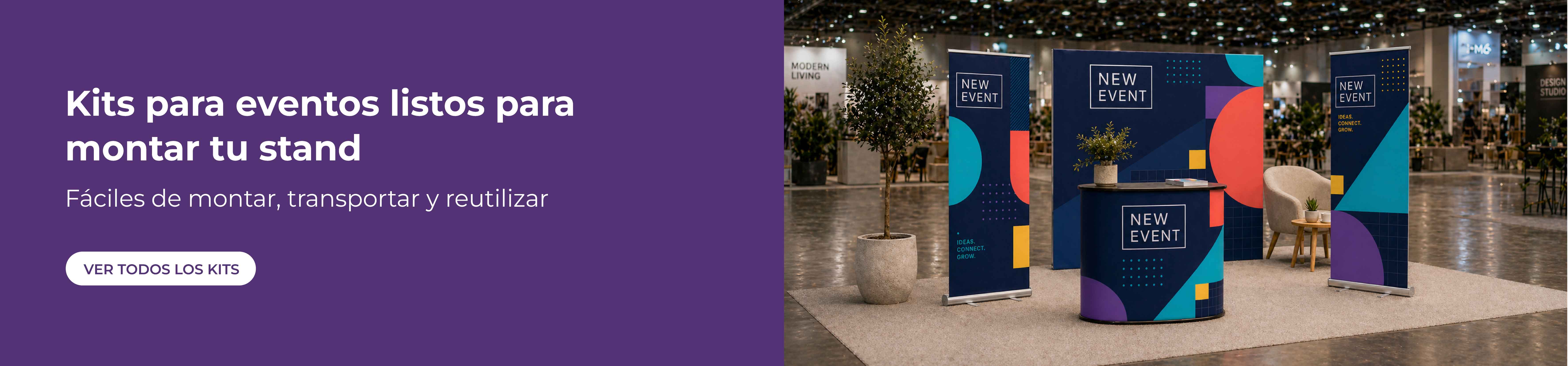 Kits para eventos fáciles de montar